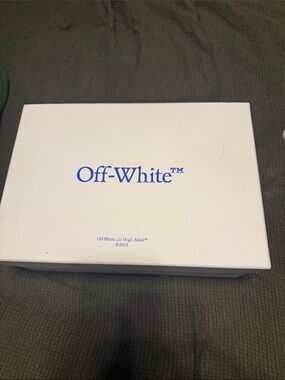 Off-White White Box with Blue Off-White Logo